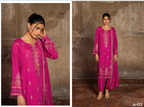 A vibrant 3-Piece Unstitched Suit in a beautiful pink shade,