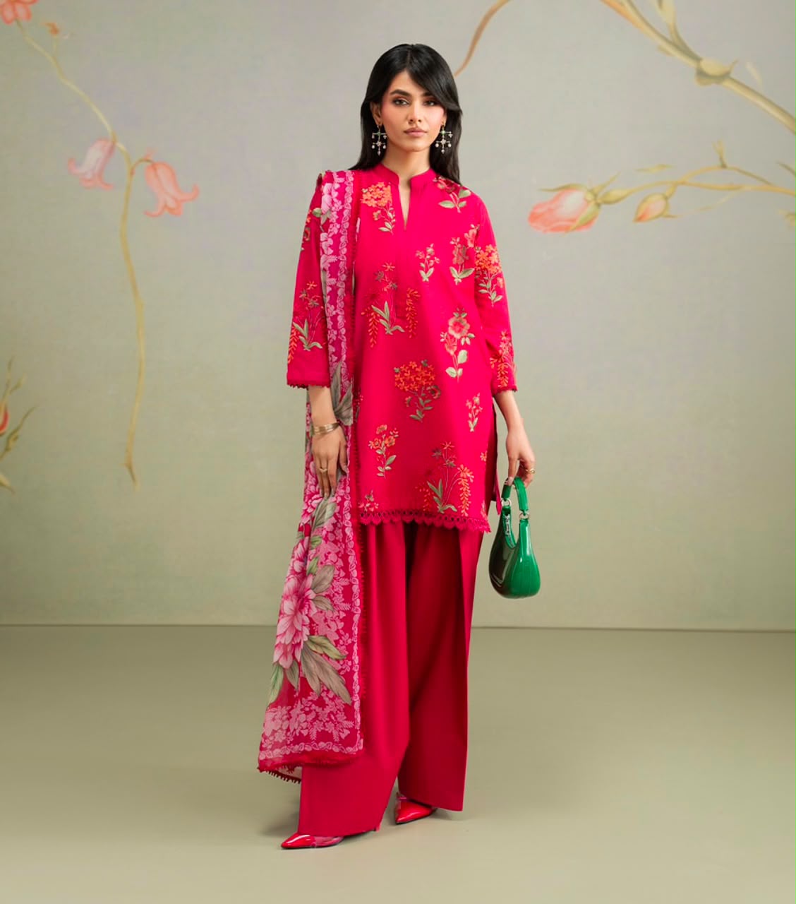 Ruby Floral Elegance. 🌺